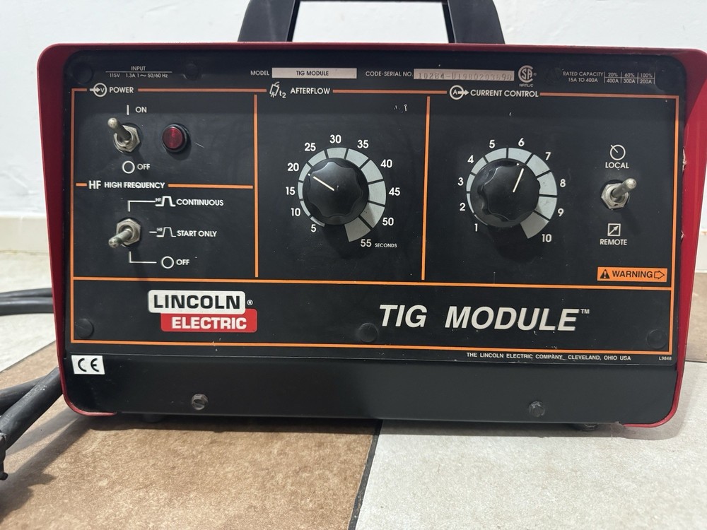 Lincoln Electric Tig Module With Control Cable