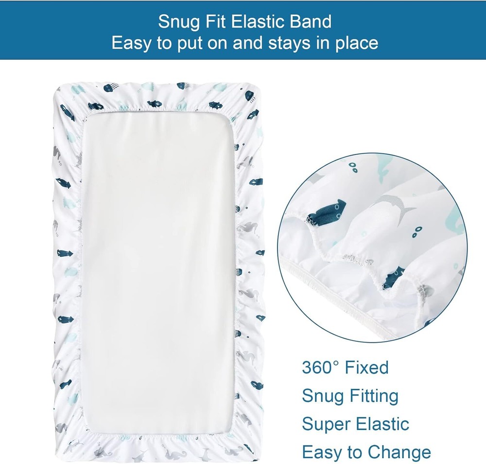 2-Piece Toddler Sheet Set Includes Crib Sheets Set and Envelope Pillowcase