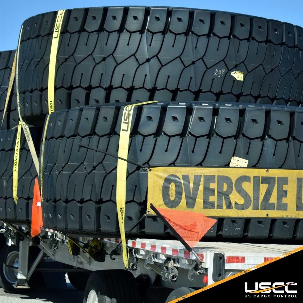 USCC 4" X 11" Yellow Fixed End w/Flat Hook and Bolt Loop