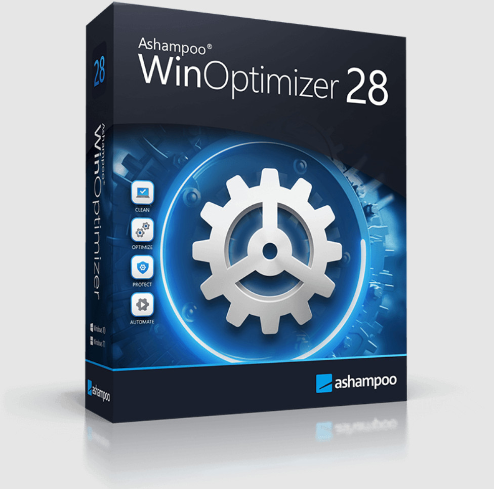 Ashampoo WinOptimizer 28- Fast. Clean. & Safe -Lifetime License for 1 PC [DISC]