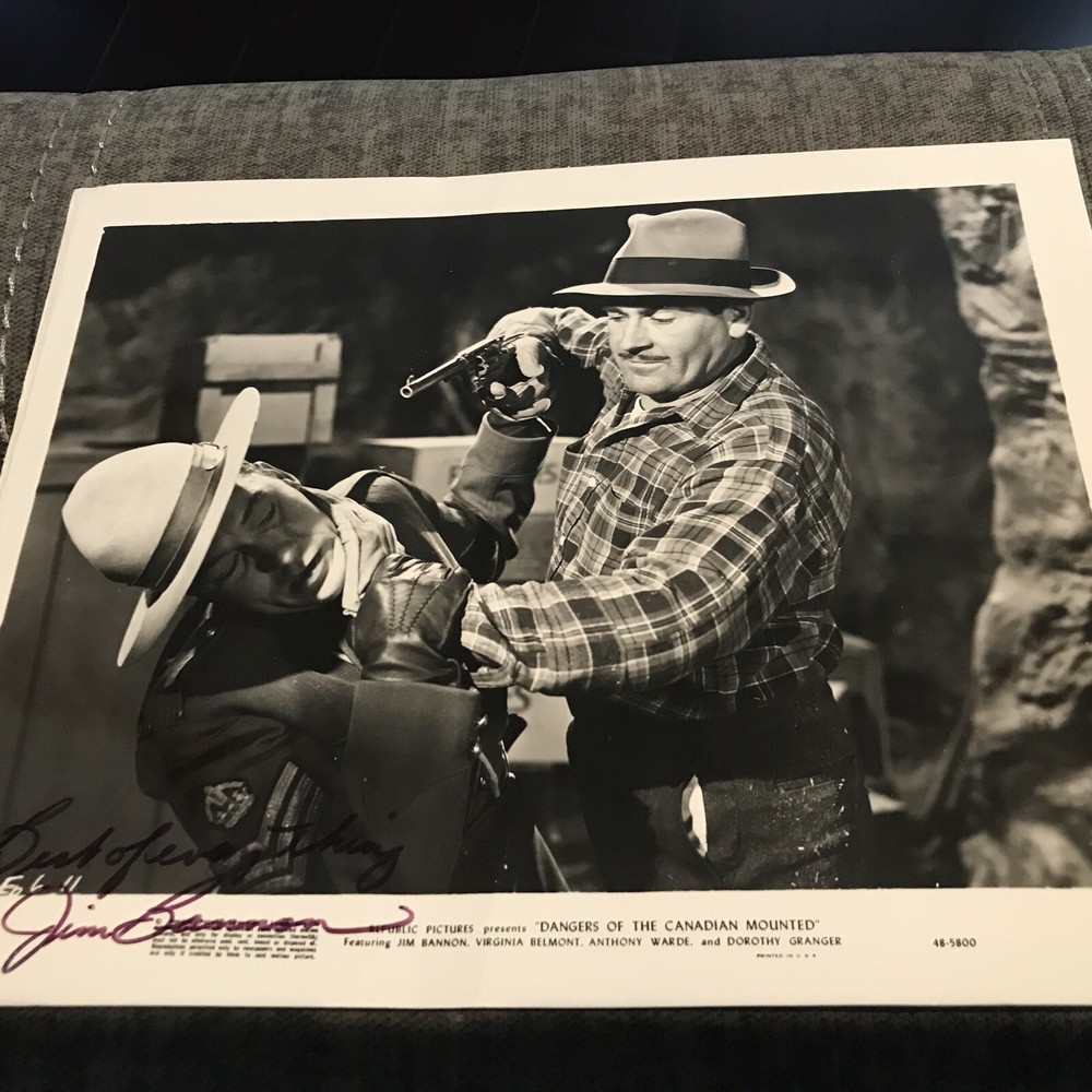 Jim Bannon Autographed 8x10