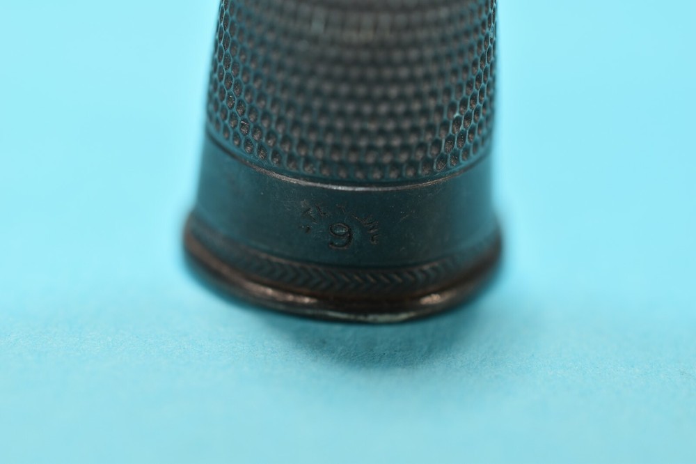 Vintage Sterling Silver #9 Thimble -- 2069
