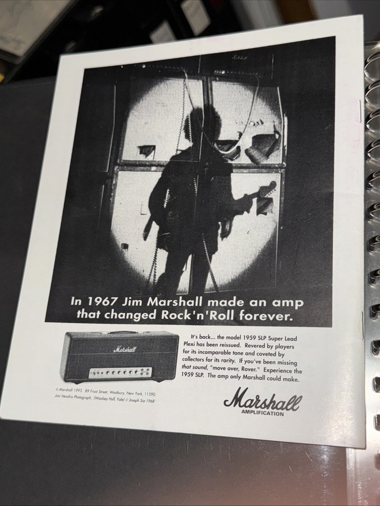 Brian Setzer Signed Program 1993 Classic American Guitar Show