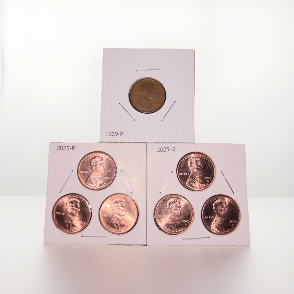 2025 and 1909 penny lot