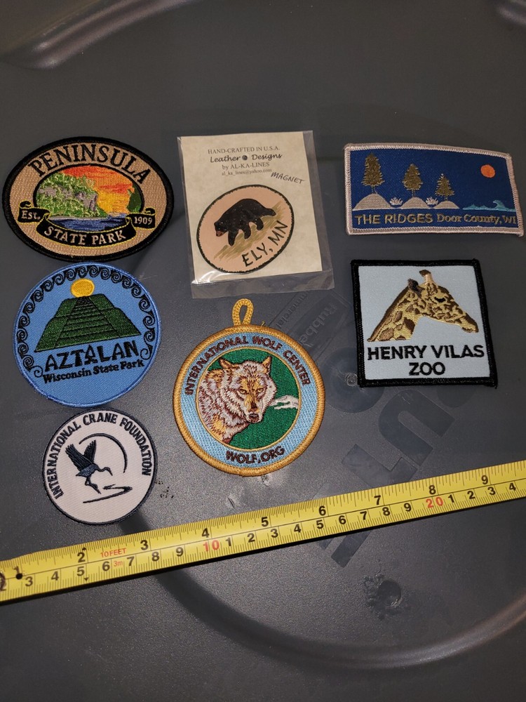 6 Patches And 1 Magnet Leather Ely,...