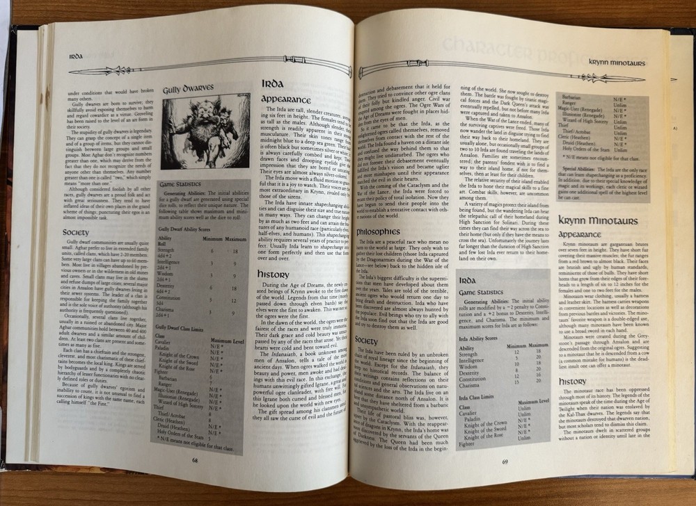 TSR Dragonlance Adventures Advanced Dungeons & Dragons 1987