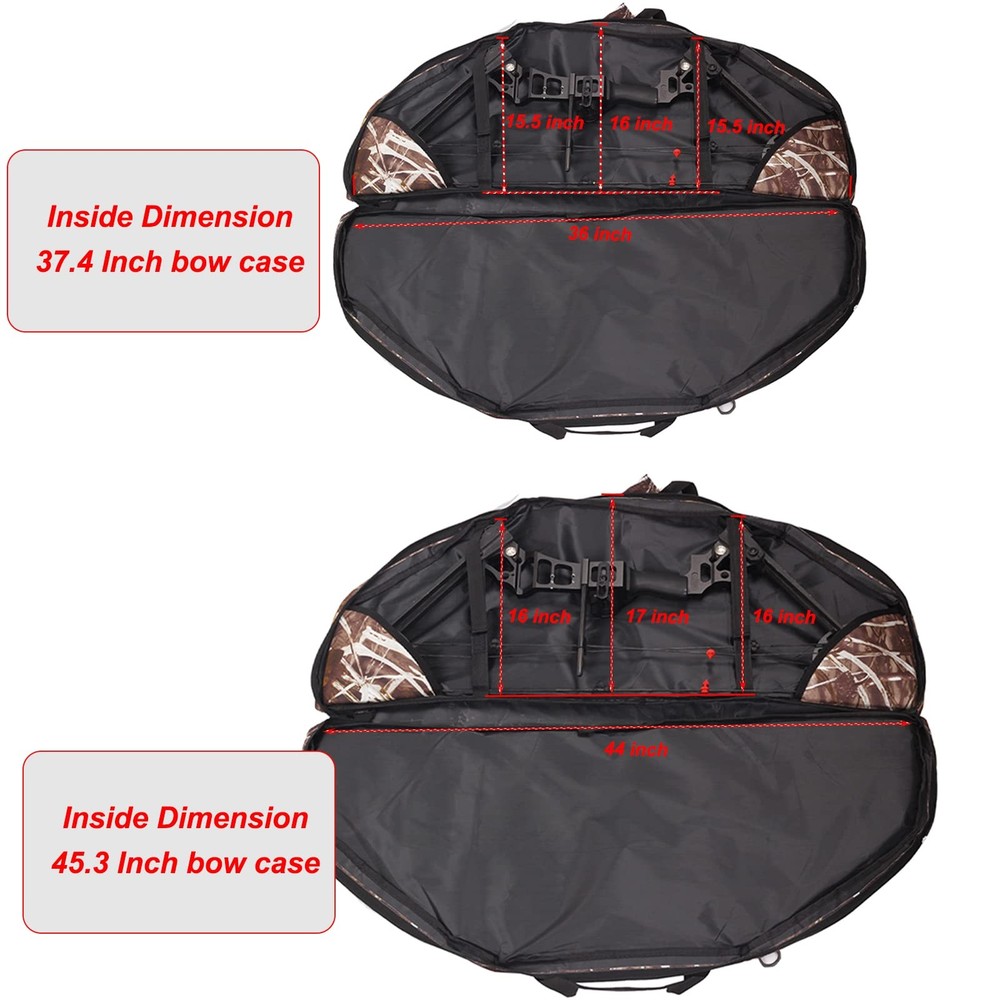 Lightweight Soft Compound Bow Case with Pockets, 600D Water-Resistant Archery...