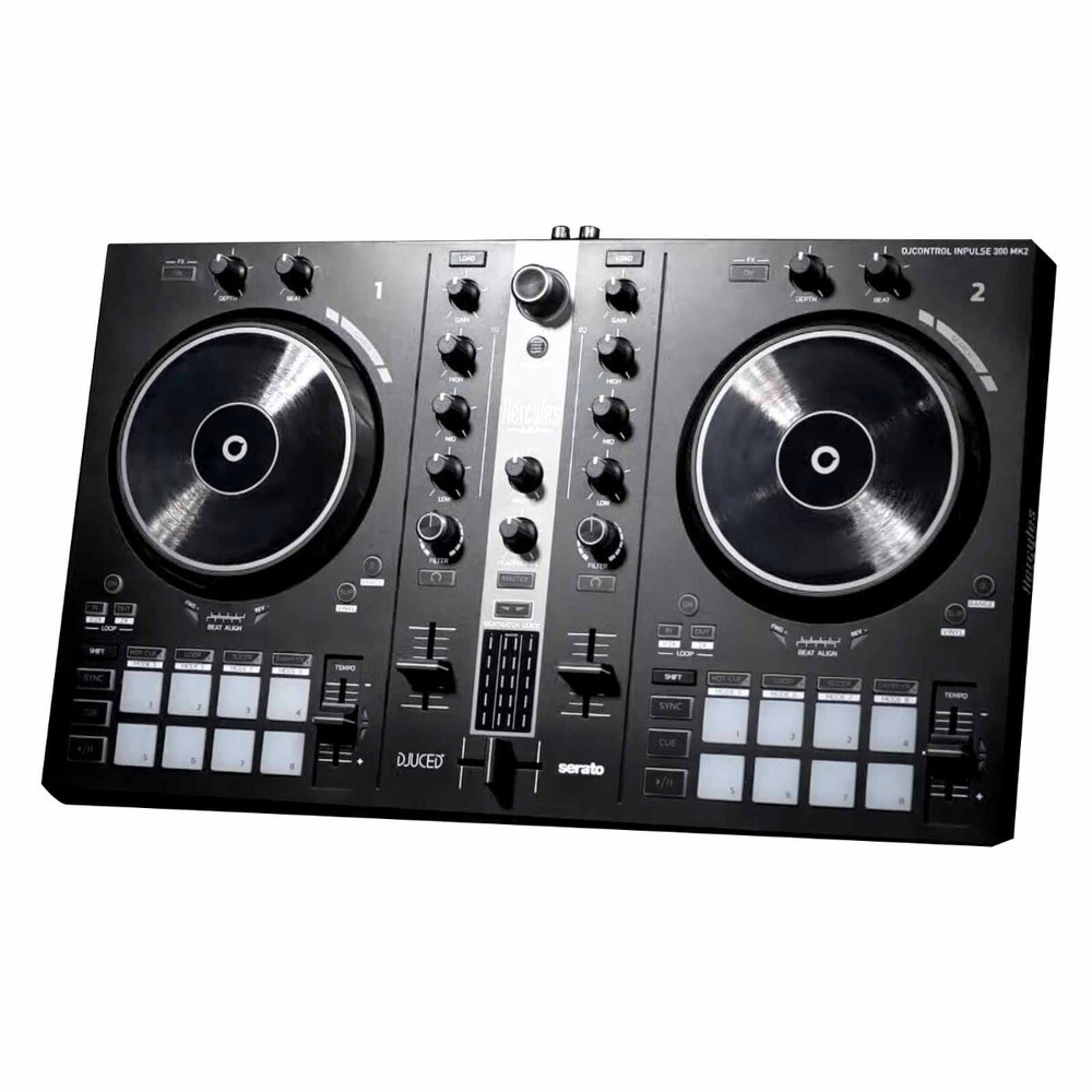 Hercules DJControl Inpulse 300 MK2 Starter DJ Controller w Case Package
