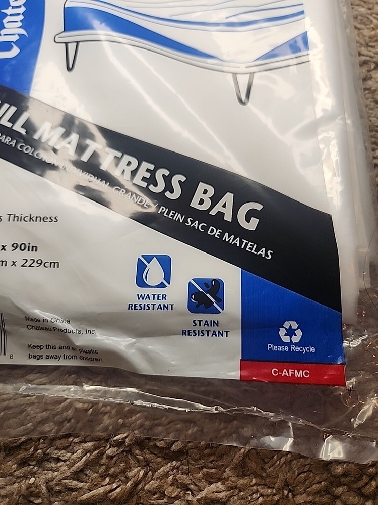 Chateau Full Protective Plastic Full-Size Mattress Bag