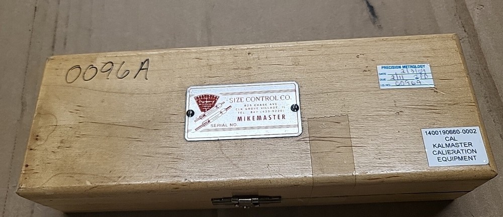 Mikemaster Kalmaster Size Control Co. in case