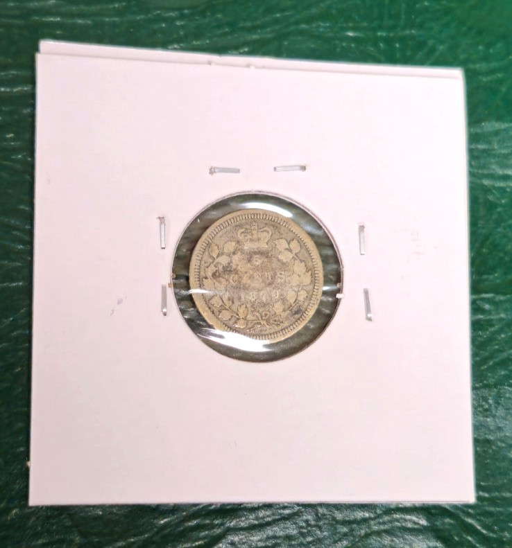 1870 Canada 5 Cents - Better Grade - Original