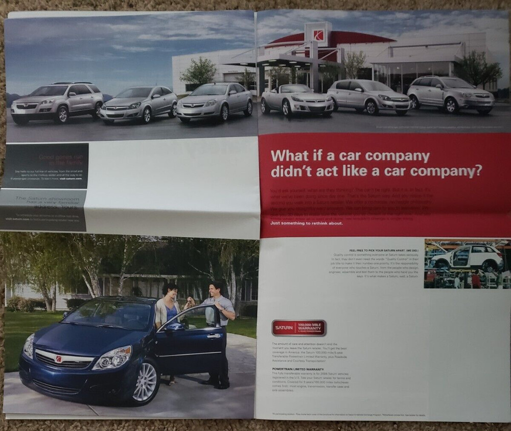 2008 Saturn Aura Sales Brochure B