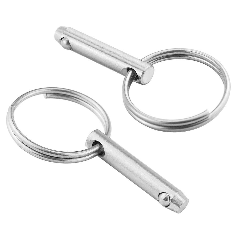 2 Pcs Quick Release Pin, Diameter 0.197"(5Mm), Overall Length 1.1"(28Mm), Usable