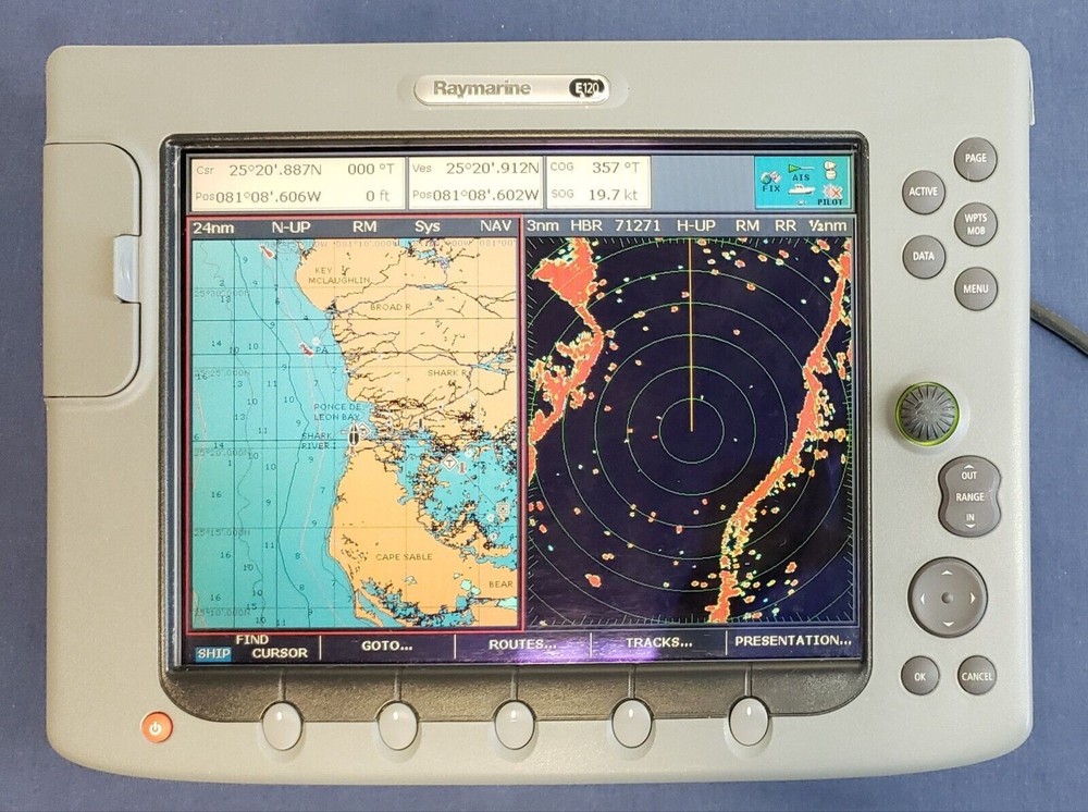 Raymarine E120 Classic GPS Chartplotter MFD