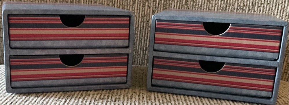 2 Creative Memories MINI 2 DRAWER BOXES - Never Used