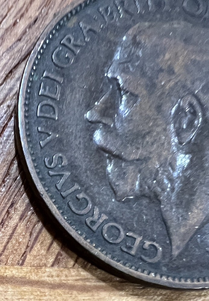 1925 GREAT BRITAIN HALF PENNY COIN ENGLAND