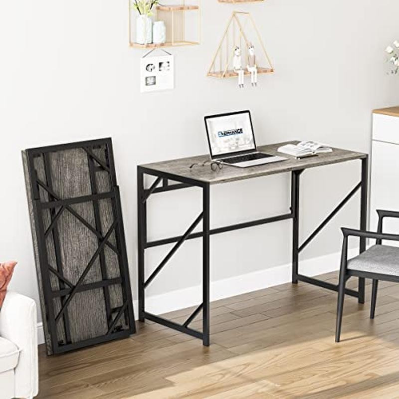 Foldable Desk Compact Writing Table Home Office Multipurpose Space Saver New