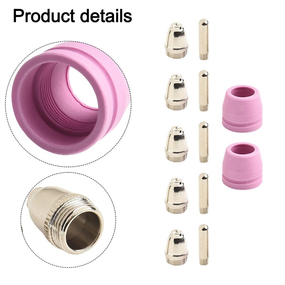 Plasma Cutter Kits Electrode Nozzle Contact Tips Included Copper Alloy Material
