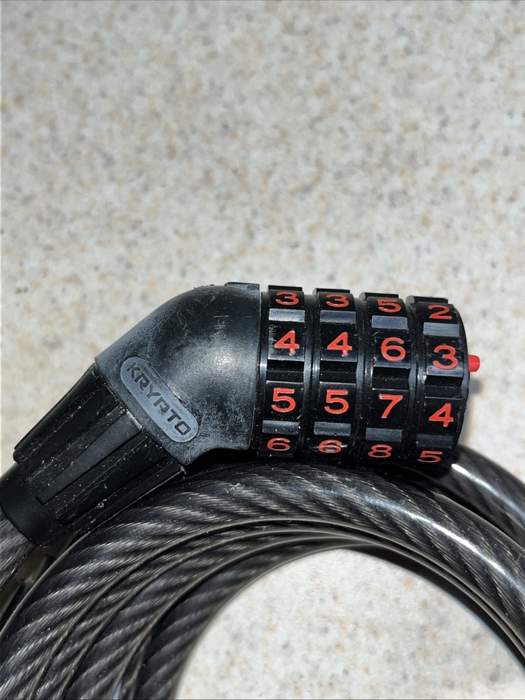 Krypto Bicycle Lock - Self Coiling - Combination Lock