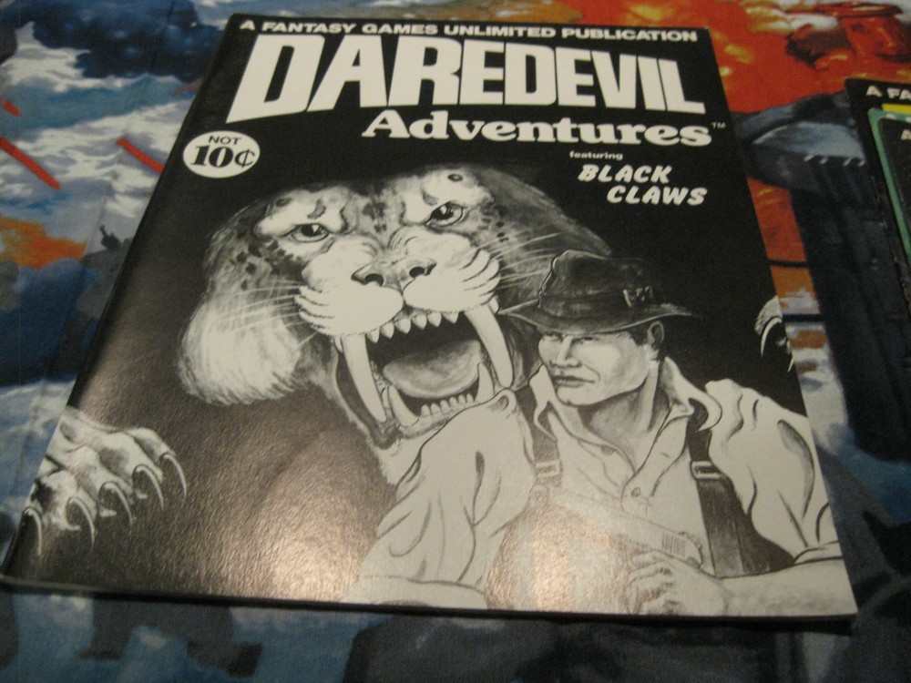 Daredevils RPG by FGU. Boxed Set plus Adventures