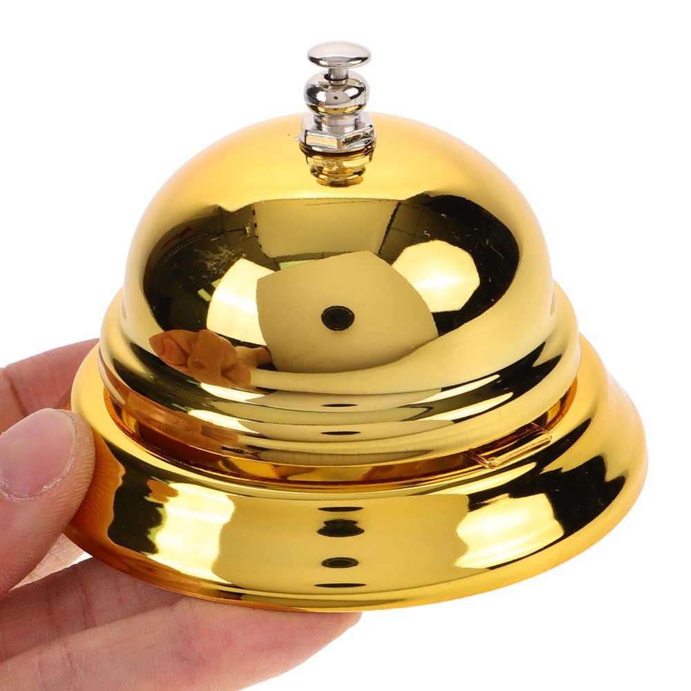 Creative Reception Bell Pressing Service Bell Metal for Restaurant Kitchen