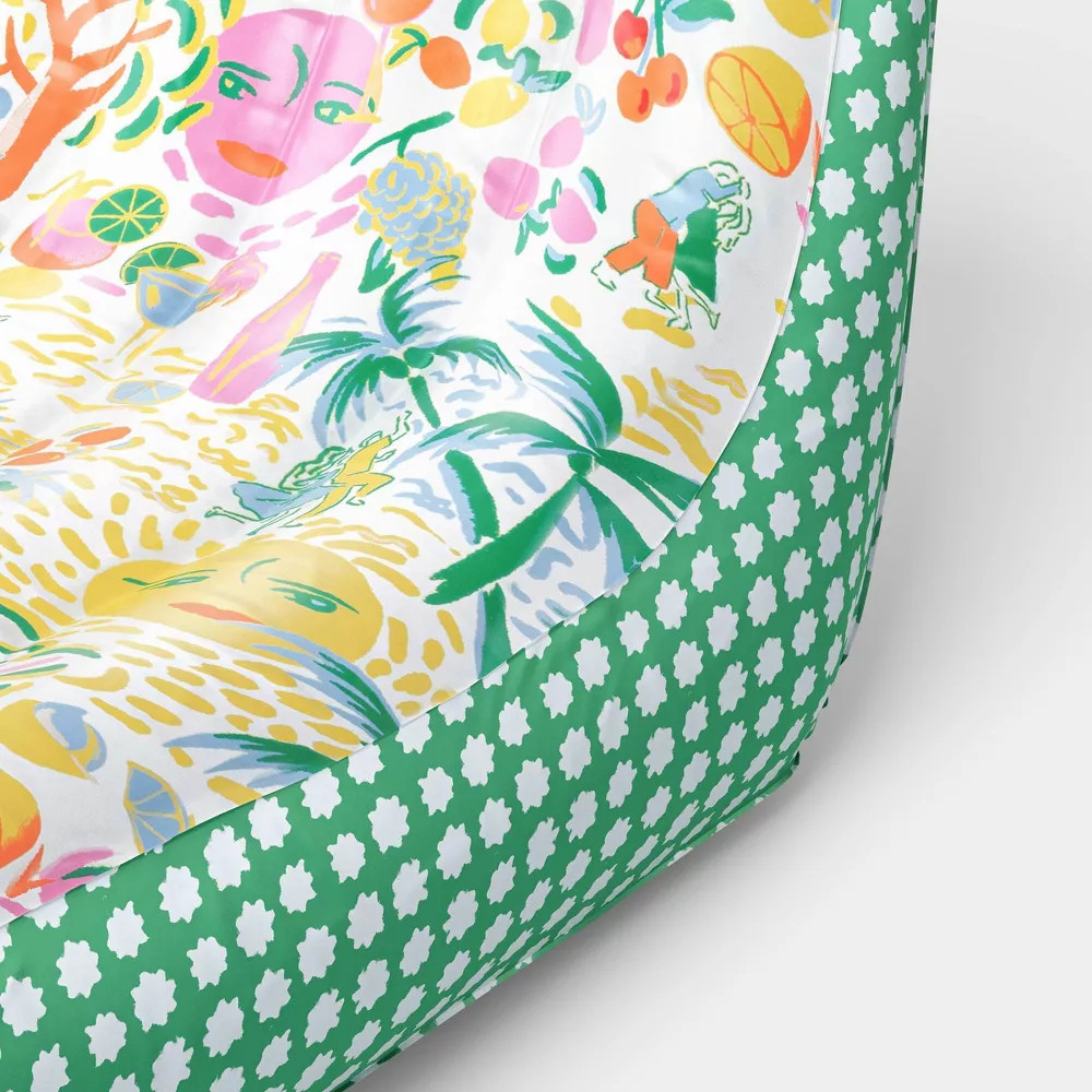Vacation Oversized Lounge Float Yellow/Green - Roller Rabbit