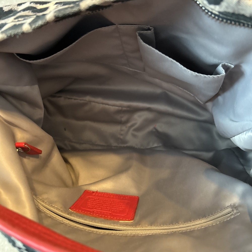 Coach Purse Red chia print