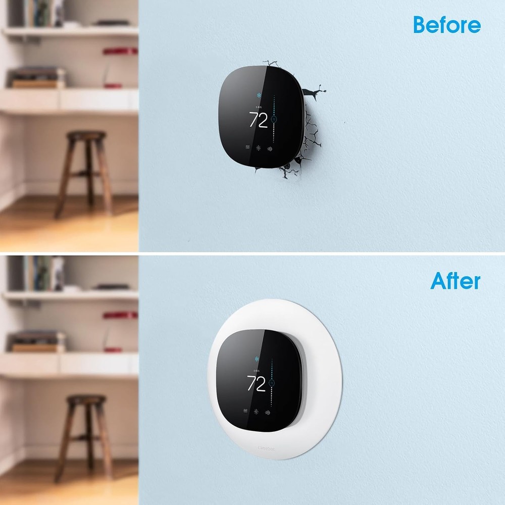 CaseBot Wall Plate for Ecobee3 Lite / SmartThermostat, White
