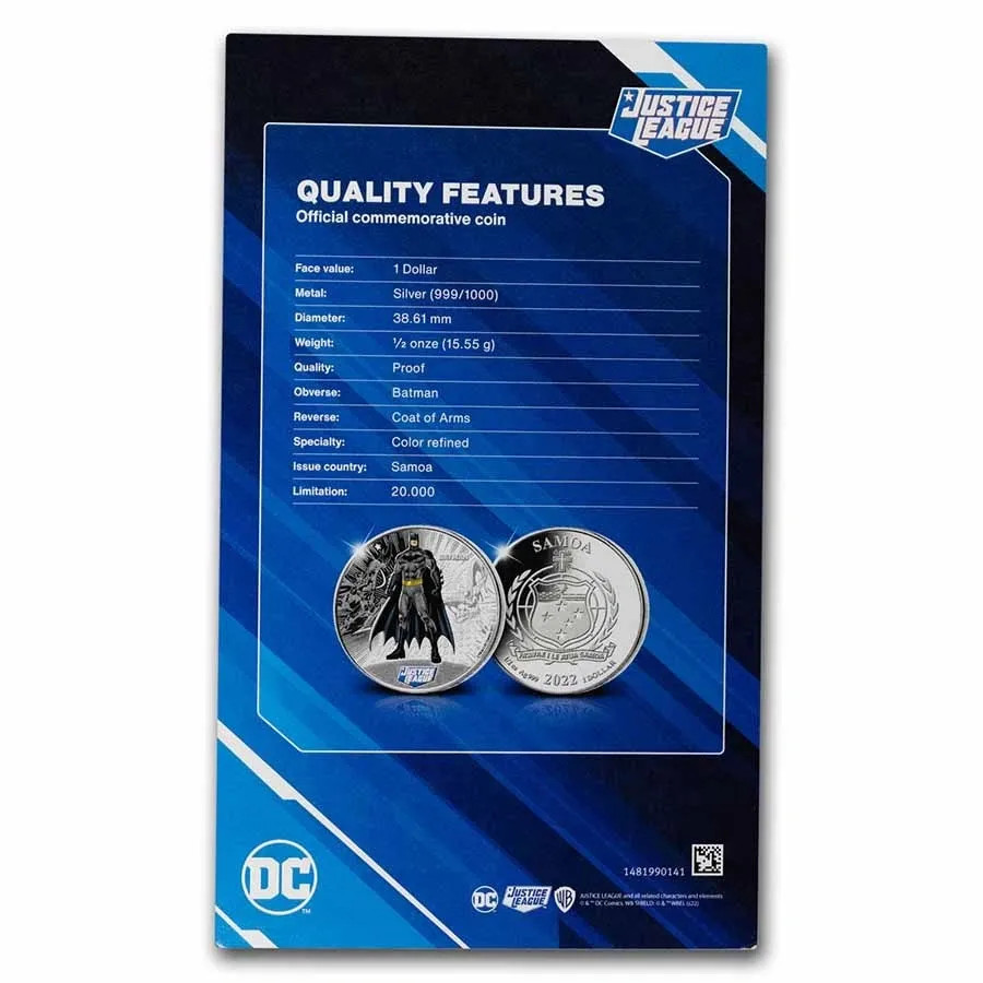 2022 Batman 1/2 oz silver coin