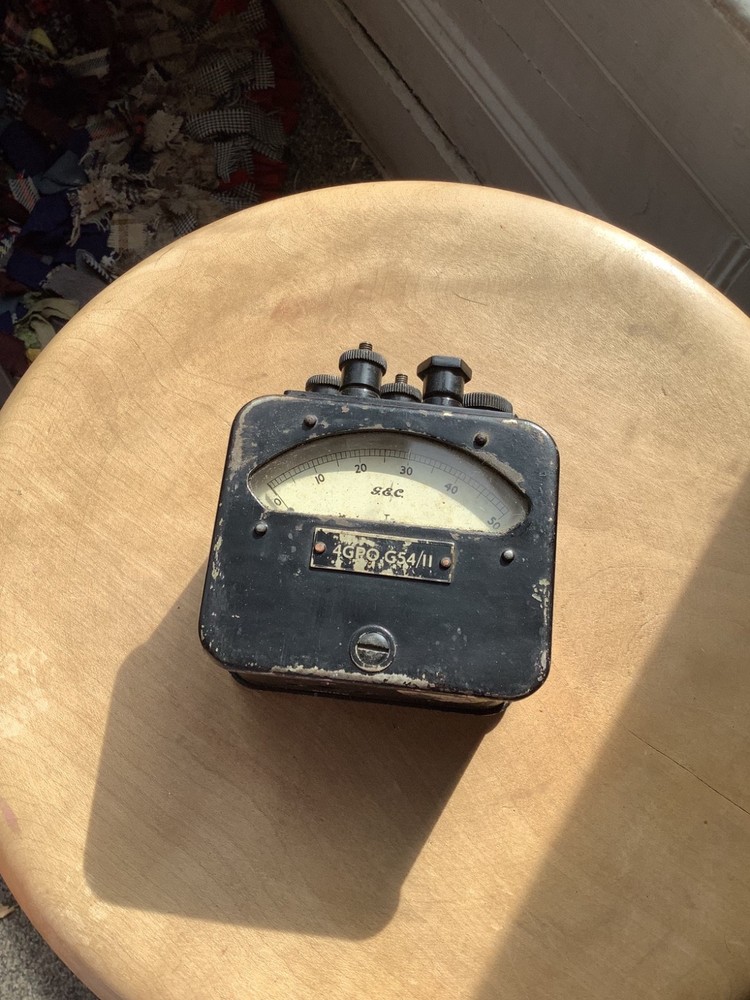 vintage collectible old voltmeter