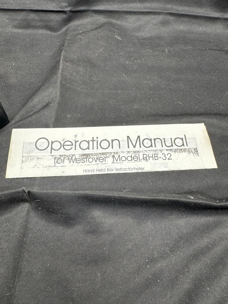 Vintage Westover Model RHB-32 Hand Held Brix Refractometer