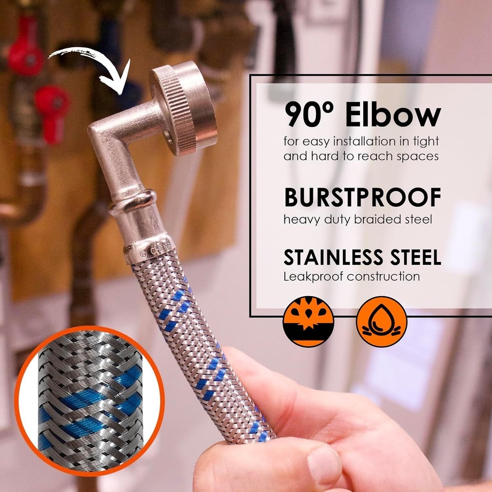 Chromex Tankless Water Heater Flush Kit with Certified Liquid Descaling Solution