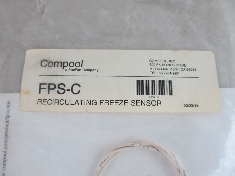 New Compool FPS-C Recirculating Freeze Sensor
