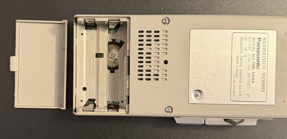 Vintage Panasonic Microcassette Recorder - Model RN-109A