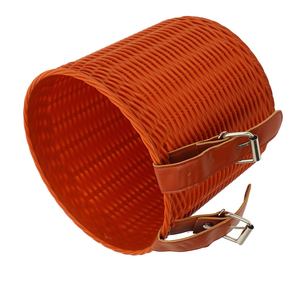 (Coffee)Front Handlebar Basket Multipurpose Simulation Wicker Round CH
