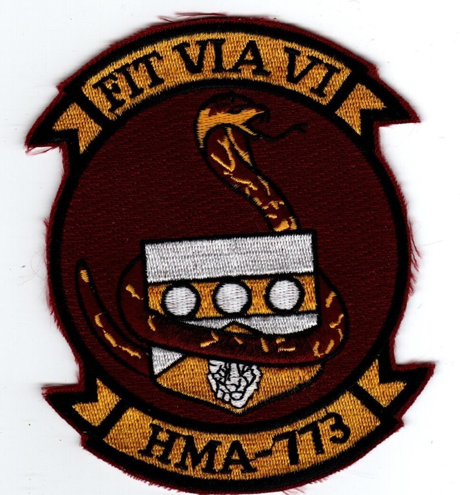 Marine Corps Helicopter Attack Squadron HMA-773 patch.