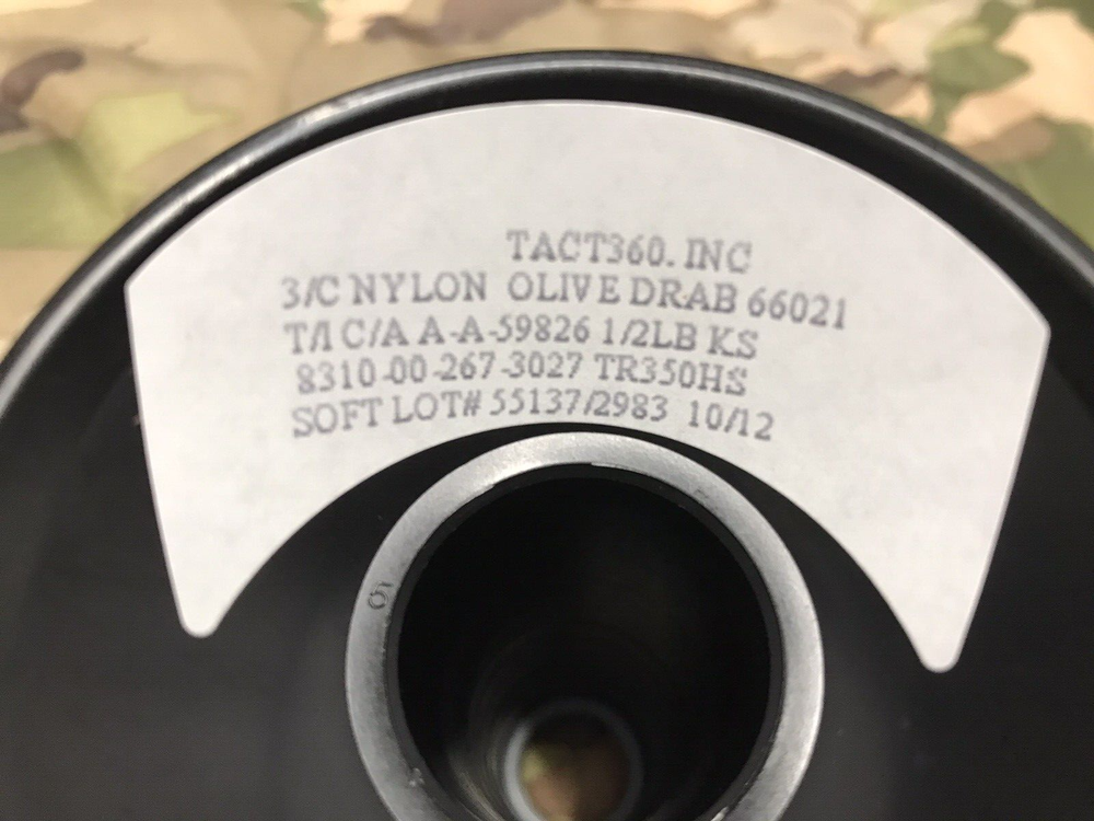 Thread Nylon Olive Drab 1/2 Pound Spool USGI