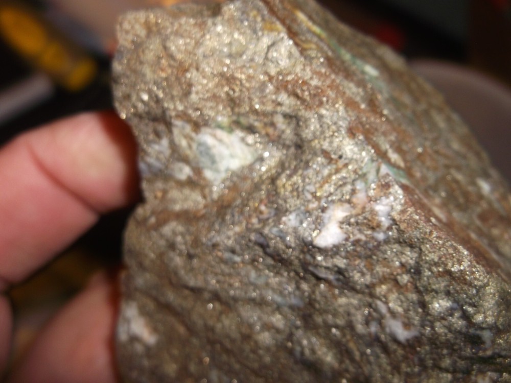 Gold, silver, copper, 406 grams samples ,ore high grade .