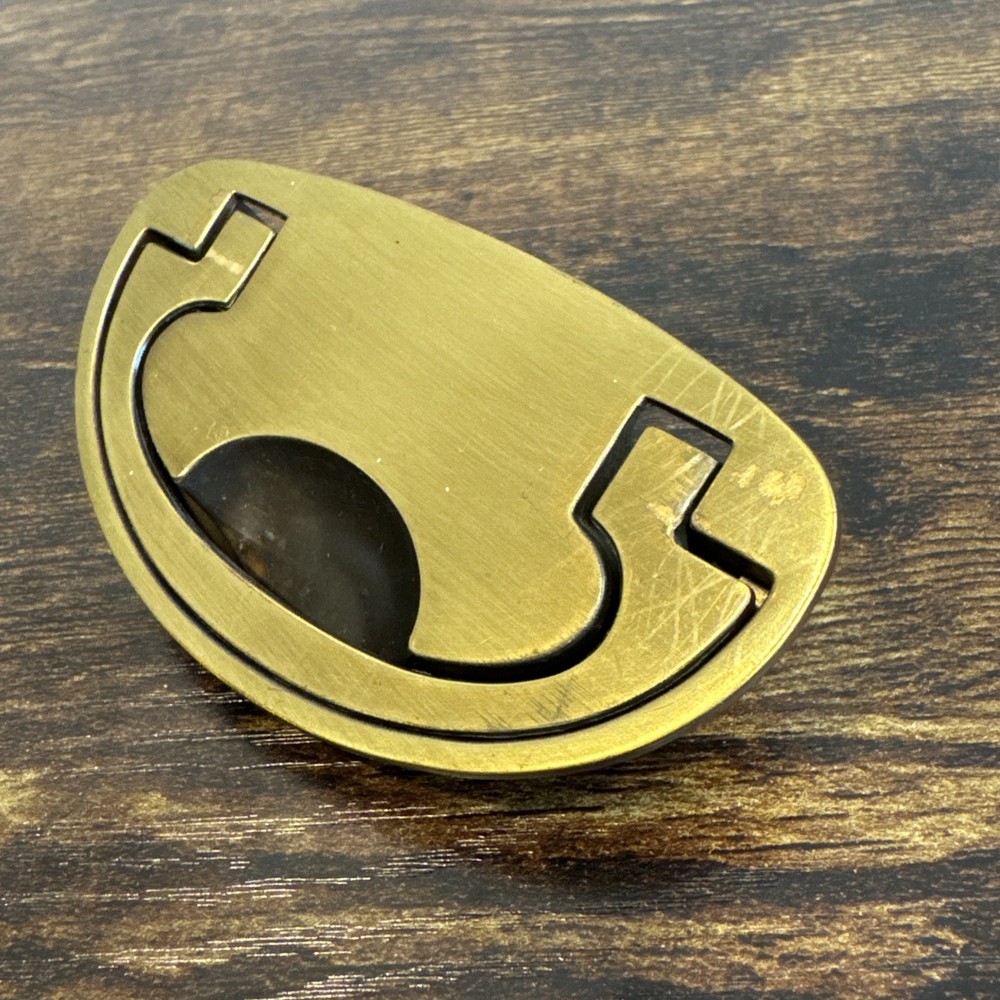 Drexel Passage Drawer Pull Handle Campaign Brass KBC N-16827 Replacement MCM