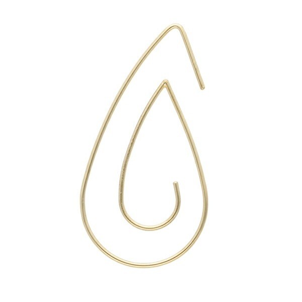 K18 Solid Gold Drop Hook Earrings (Pair)