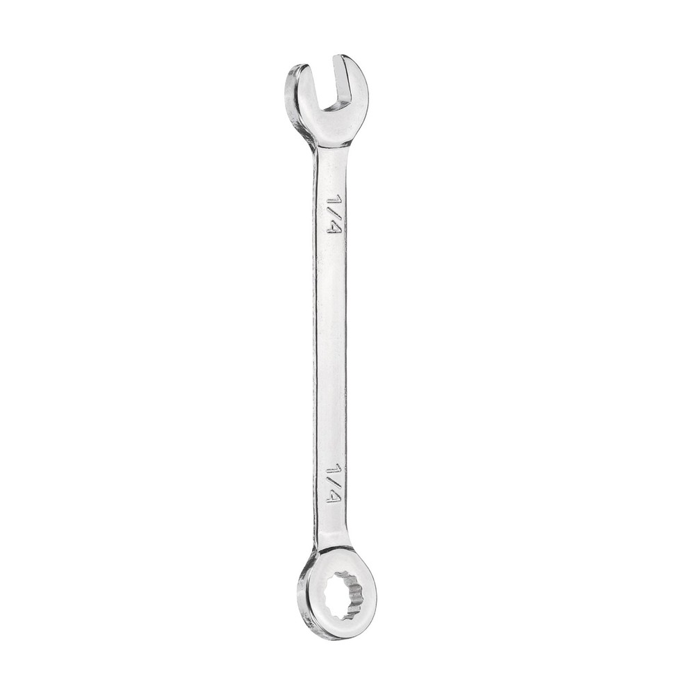 Mini Combination Wrench 1/4" 12-Point End 15 Degree Offset Open End