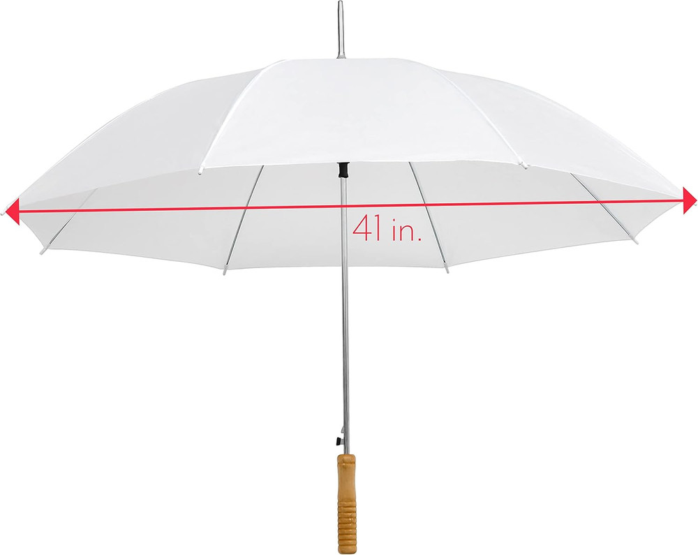 Wedding Umbrella - 48" Umbrella - Manual Open - 7 Pack (White)