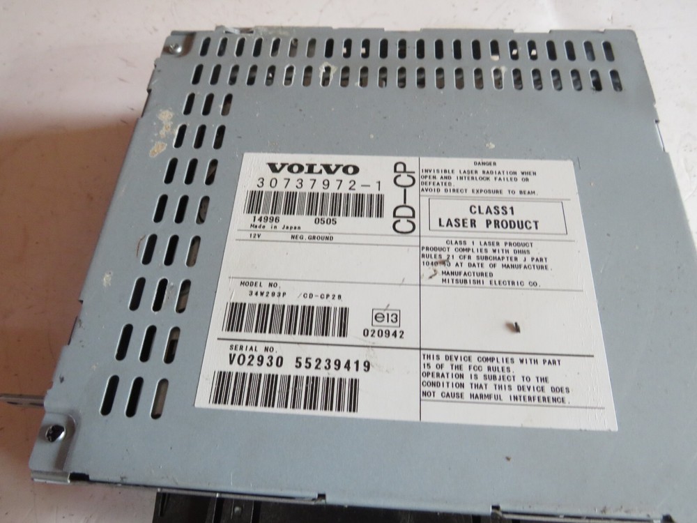 2006 06 VOLVO XC90 SINGLE DISC CD PLAYER