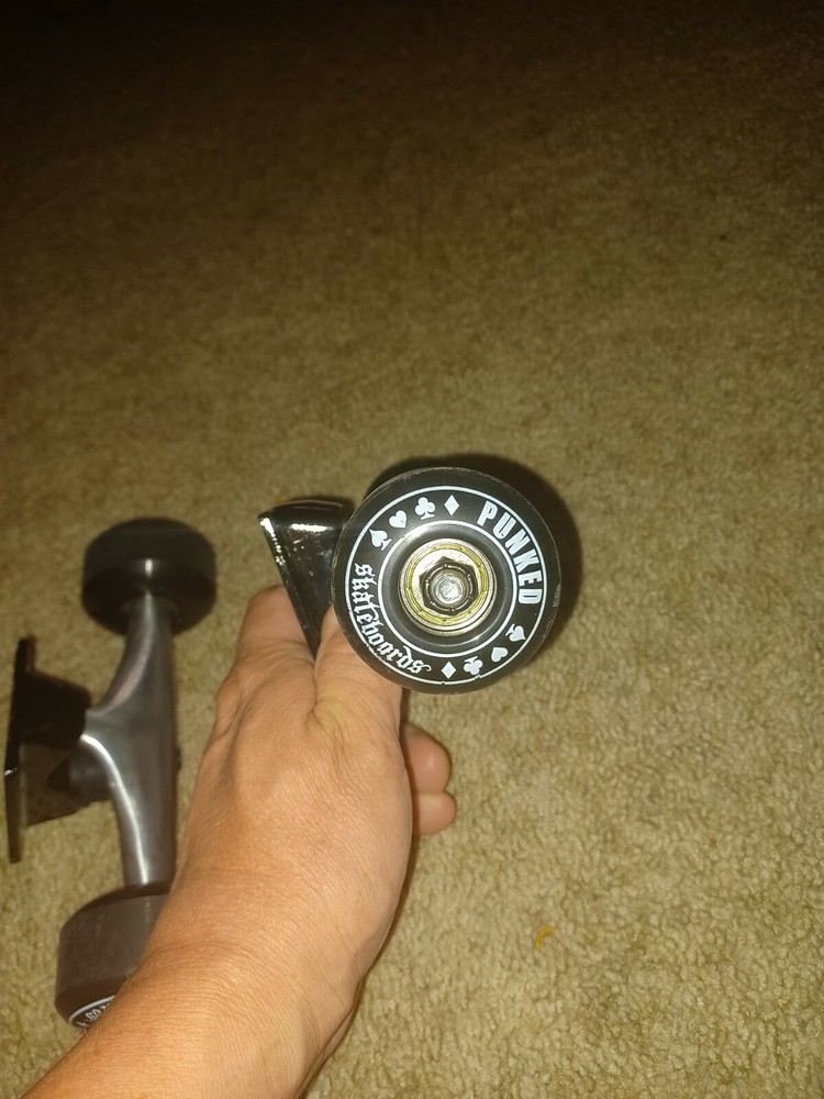 Rare Punked Skateboard Wheels Poker Suits.
