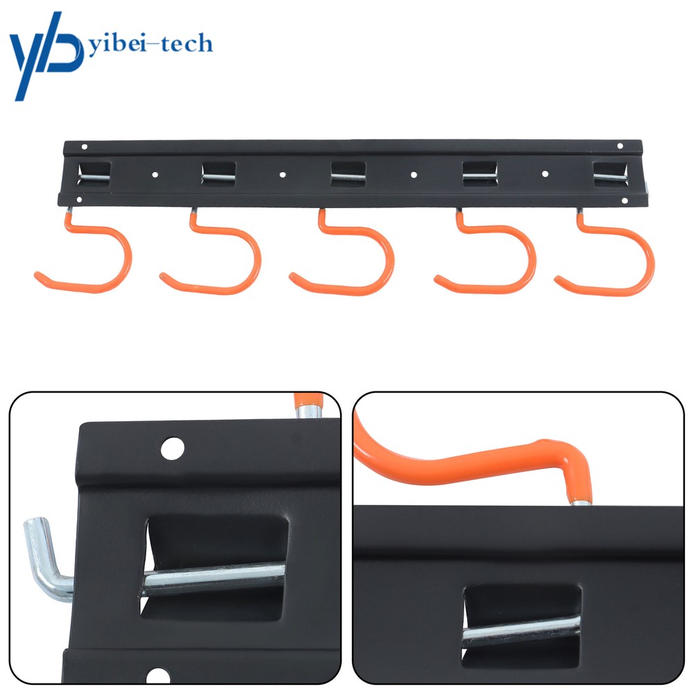 68'' Metal Garden Tool Organizer Adjustable Garage Tool Organizer Wall Mount