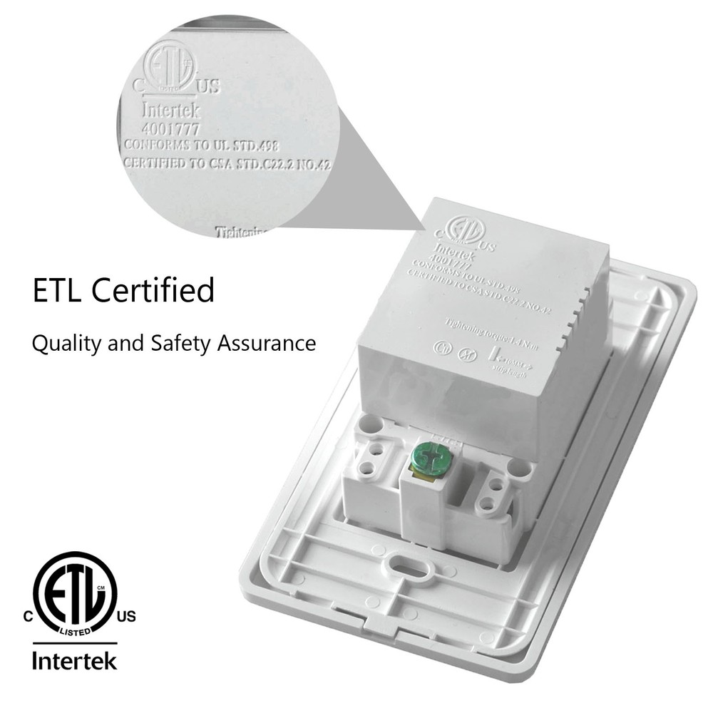 15 x USB Outlet with Night Light,with Power-Saving Auto Nightlight Sensor & Wall