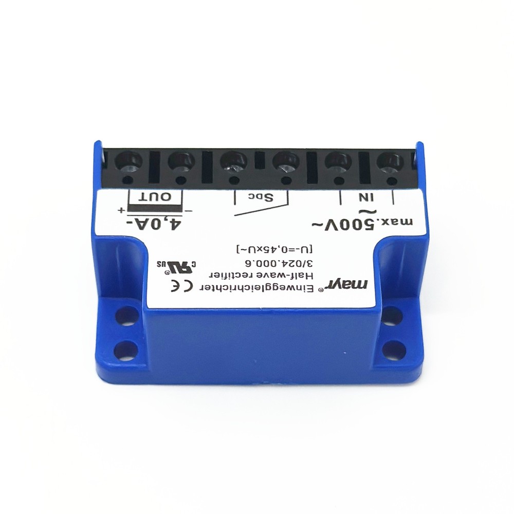 mayr Einweggleichrichter 3/024.000.6 max 500V~ 4,0A- half-wave rectifier module