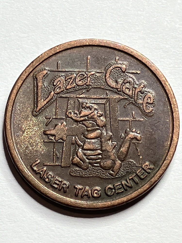 Lazer Gate Arcade Laser Tag Token Alligator #si1