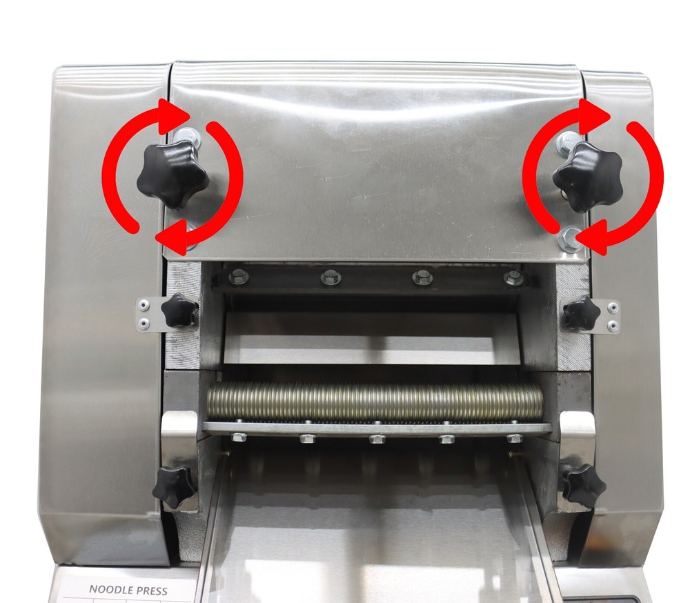 Electric Noodle Making Machine with 1.5&3mm Blade Dough Roller Sheet Maker025358