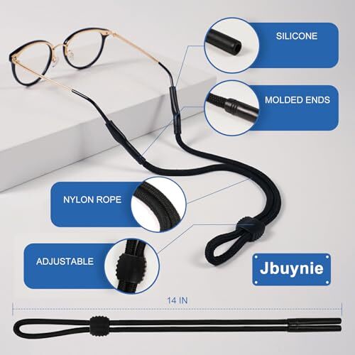 Glasses Strap, 2 Pack Premium Sunglasses Strap & Eyeglasses Strap for Men